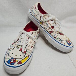 VANS x HELLO KITTY  School Canvas Lace-Up Multicolor Shoes Women's 8.5/ Men's 7